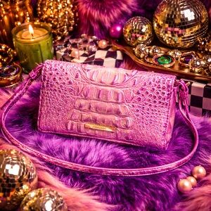 Brahmin Minuette Purple Iris Melbourne Purse Crossbody Bag